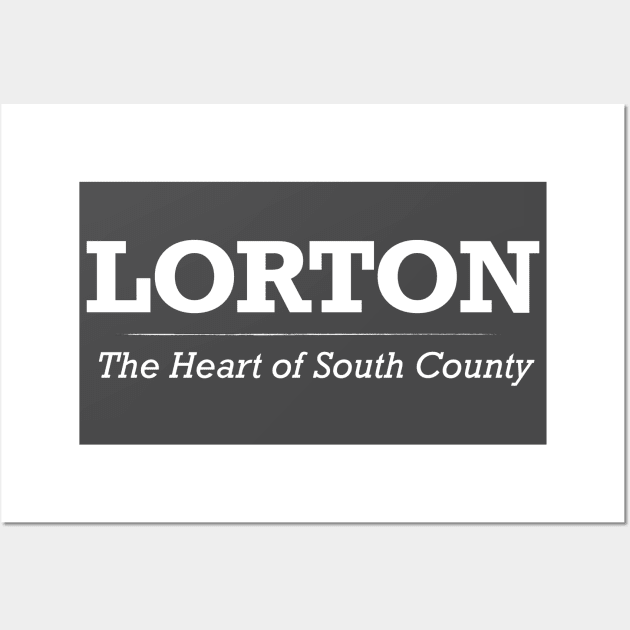 Lorton, Heart of South County - White Print Wall Art by Swift Art